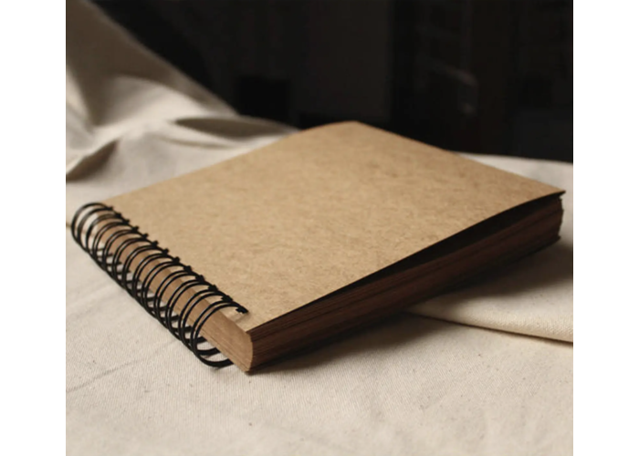 Spiral binding, thick kraft pages Hardcover Kraft Book (Large)