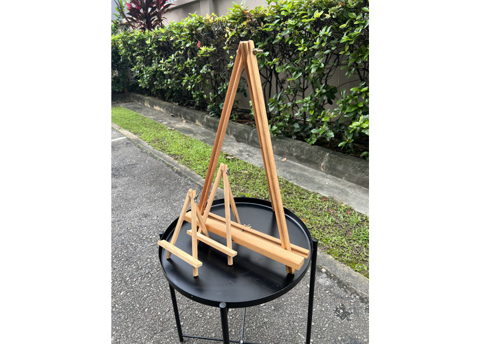 Adjustable Wood Table Top Easel Stand Side