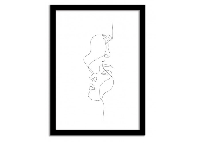 Line Art Framed Print - Companion