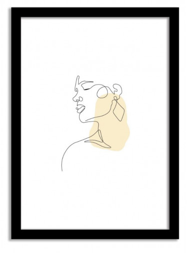 Line Art Framed Print - Sasha