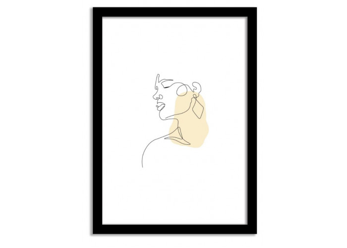 Line Art Framed Print - Sasha