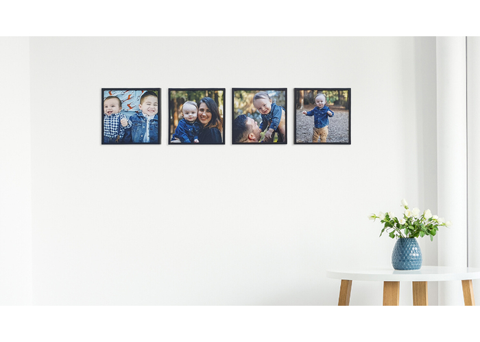 4 Photo Tiles Blue