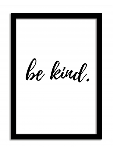 Quotes Framed Print - Be Kind