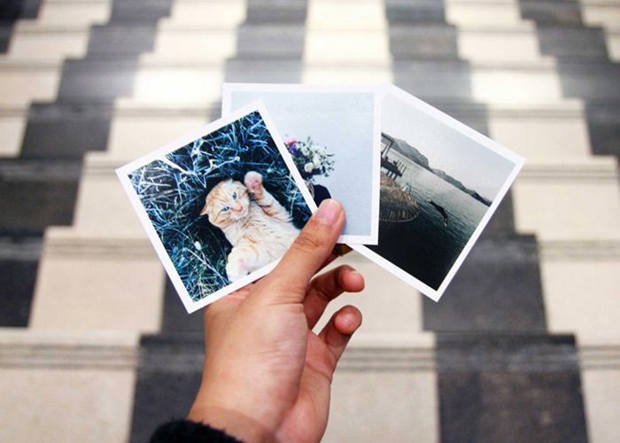 Small square photo prints