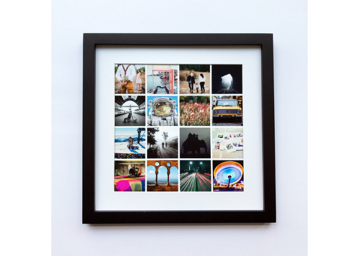 4x4 black large square frame